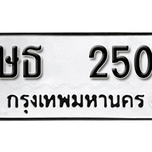 ป้ายทะเบียนรถ 250  ทะเบียนรถเลขมงคล 250  – ษธ 250 ( รับจองทะเบียน 250 ) จากกรมขนส่ง