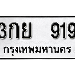 ป้ายทะเบียนรถ 919 ทะเบียนรถเลข 919 – 3กย 919 ทะเบียนมงคลเลขสวย จากกรมขนส่ง