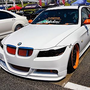 (HD)BMW 325i modified VIPSTYLE bodykit ステーションワゴンタイプのBMW - スーパーカーニバル2017・お台場