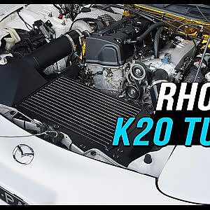 K20A powered Mazda RX-7 ~ RHONDA - YouTube