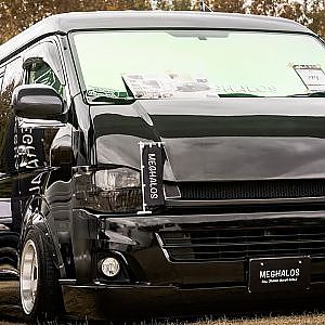 MEGALOS ＷIDE & LOW style TOYOTA HIACE ワイド＆ロー スタイル ハイエース カスタム- ドレフェス関西2021