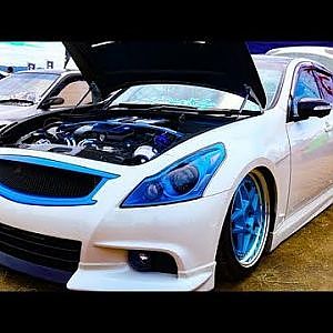 (HD)NISSAN FUGA Engine full tuned 日産フーガエンジンフルカスタム - スタンスネイション大阪2017