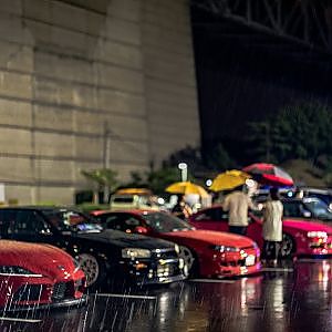 JDM Stance USDM Static VIPstyle CAR night Meet in JAPAN Rainy Days - 与島ナイトミーティング 2022年8月20日