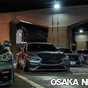 cinematic OSAKA NIGHT JDM,VIP,Stance, Shakotan Street Meet 2023.Oct.21
