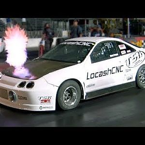 Flame Spitting Turbo Integra Outruns V8’s!