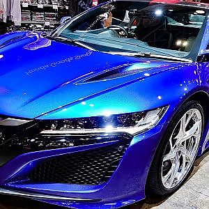 (4K)HONDA NSX blue color 2018 ホンダNSK青 - 東京オートサロン2018