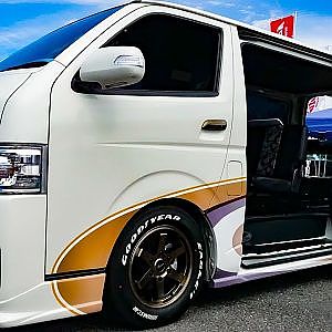 (4K)BUAN  HIACE JAPANESE-Wa style 舞杏 ハイエース京友禅スタイル - SBM大阪2018