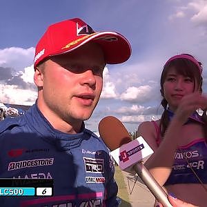 2018 AUTOBACS SUPER GT Rd4 Felix Rosenqvist interview after the race