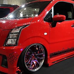 (4K)SUZUKI WAGON R STINGRAY modified スズキワゴンRスティングレーカスタム - 大阪オートメッセ2018