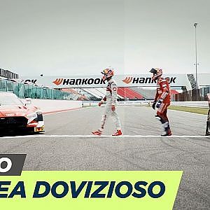 Andrea Dovizioso changes from 2 to 4 wheels | DTM Misano 2019