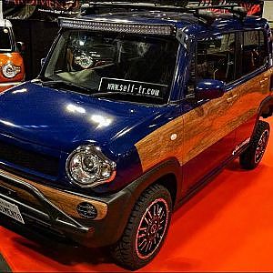 (4K)SUZUKI HUSTLER LIFTUP modified ハスラー リフトアップカスタム - 名古屋オートトレンド2018