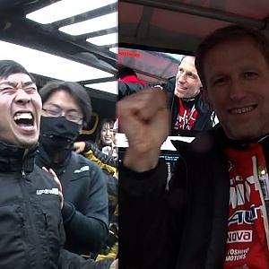 【SUPER GT Rd.1OKAYAMA】歓喜の瞬間！GT500 #23 MOTUL AUTECH Z ロニー・クインタレッリ/ GT300 #18 UPGARAGE NSX GT3 小出 峻