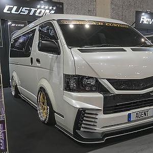 S.A.D CUSTOM JAPAN HIACE AGENT WIDE ハイエース カスタム - OAM2023 大阪オートメッセ2023