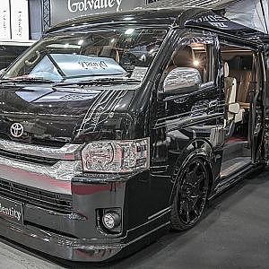 IFUU identity TOYOTA HIACE custom OAM2022 - 200系ハイエース カスタム 黒 大阪オートメッセ2022