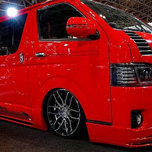 (4K)DYNASTY TOYOTA 200 HIACE EXIST EVO harf bodykit ダイナスティ200系ハイエースカスタム