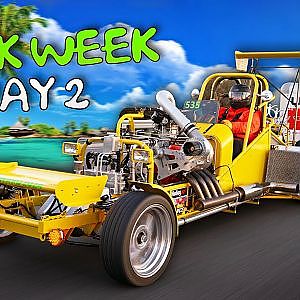 Sick Week gets BRUTAL. Greasy track and broken race cars! | Sick Week Day 2