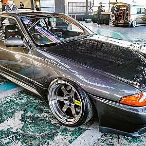 NISSAN R32 SKYLINE JDM 日産 R32スカイライン - lowered meet 2021  ロワミ