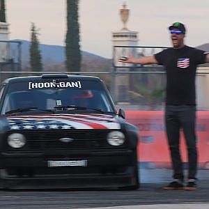 [HOONIGAN] Ryan Tuerck gets first go in Ken Block's Gymkhana Escort!