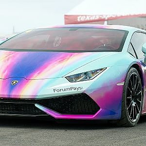 First time driving 3000hp Lambo..and HE WINS!