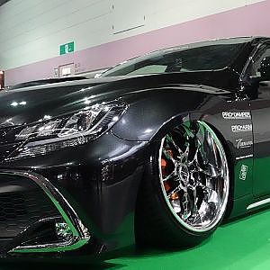 (4K)T-DEMAND with AIR DRIVE TOYOTA MARK X Tデマンド純ベタ マークXカスタム - 大阪オートメッセ2018