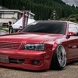 NISSAN Y33 VIPCAR Widefender DeepWheels - Y33ブロアム 極低 深リム