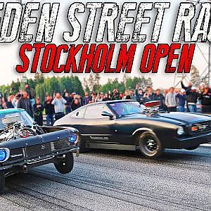 Street Racing in front of POLICE | Stockholm Open MOVIE