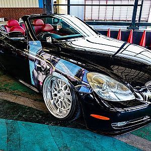 LEXUS SC430 stance - lowered meet 2021  ロワミ