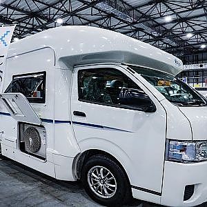 TACOS VERY RE ハイエース キャブコン HIACE Cabconversion TOKYO CAMPING CAR SHOW 2021 - 東京キャンピングカーショー2021