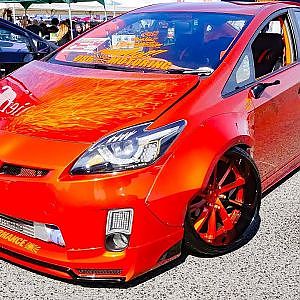 (4K)LB Performance Earth Toyota Prius Body Kit プリウスフルエアロカスタム - スーパーカーニバル2017