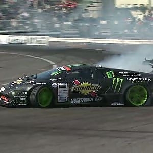 Drift spec V12sound! DaigosaitoD1GPLamborghini Murcielago 2WD6.2ℓNA v12  Daigoランボルギーニv12お台場Odaiba d1