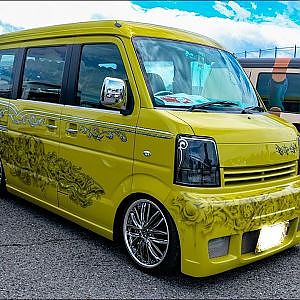 (HD)SUZUKI EVERY bodypaint custom スズキ エブリイカスタム ボディペイント  - SBM大阪2018