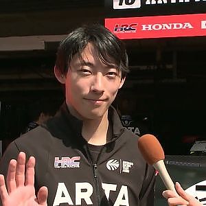 カムバック！16号車 ARTA MUGEN CIVIC TYPE R-GT #16 佐藤蓮選手インタビュー「シビックは速いしすごく楽しみ」