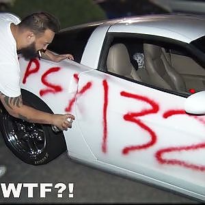 This HURT to Watch - He SPRAY PAINTED His Corvette!