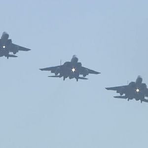 オートポリスの上空をF15が舞う！ノーカットで一気に見せます！