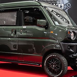 HEARTILY SUZUKI EVERY DA17W JIMNY face OAM2024 - 進光自動車 ジムリィ コンプリートデモカー 大阪オートメッセ2024