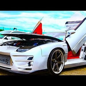 (HD)MITSUBISHI GTO TWIN TURBO ミツビシGTOツインターボ改 - スタンスネイション大阪2017