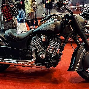(HD)Indian Chief Dark Horse 2018 Motorcycle インディアン チーフダークホース - 名古屋モーターショー2017