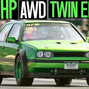 TWIN ENGINE VW Golf returns with 2000HP!!