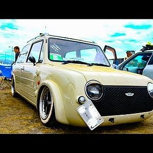 (HD)NISSAN PAO modified 日産パオカスタム - スタンスネイション大阪2017