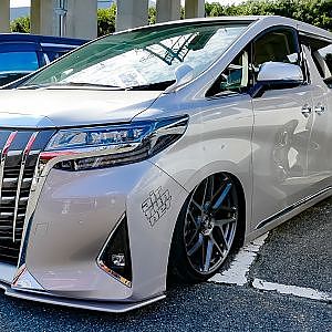 (HD)ACC AIR RUNNER TOYOTA 30 ALPHARD bodykit ACC 30系アルファードカスタム デモカー - アルヴェルミーティング2018