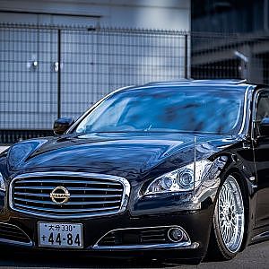 NISSAN Y51 CIMA AIR SUSPENSION - シーマハイブリッド エアサス カスタム Y51シーマ