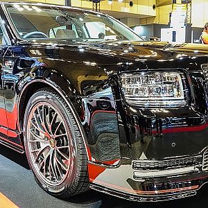 (4K)TOYOTA CENTURY GRMN BLACK 2019トヨタ センチュリーGRMN 黒 - OSAKA AUTO MESSE 2019