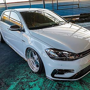 VW GOLF stance OZ racing FUTURA ワーゲンゴルフ フッツーラ - lowered meet 2021  ロワミ
