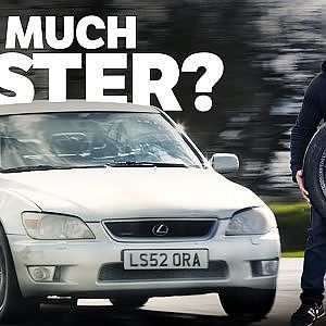 How Much Faster Is My IS 200 Track Car With Lightweight Wheels & Semi Slicks?