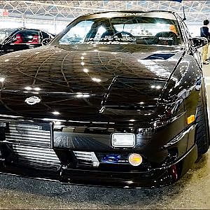 (4K)NISSAN 180SX turning 日産ワンエイティー カスタム - NAGOYA AUTO TREND 2019