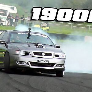 Riding in a 1900HP luxury sedan! | HUGE BURNOUTS