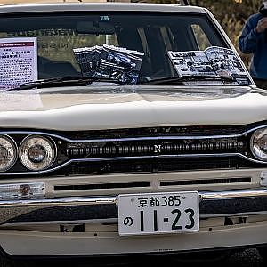 NISSAN RAKOSUKA RASHEEN x HAKOSUKA ラコスカ ラシーン x ハコスカ 日産京都自動車大学校 - 昭和レトロカー万博2021