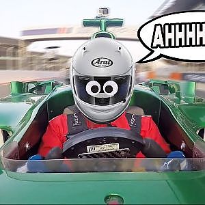 We nearly WRECKED an F1 CAR our first time driving!