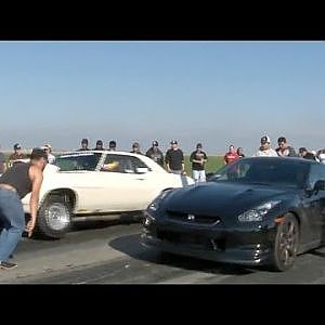 560hp GT-R vs MUSCLE - Cali Street Racing - YouTube
