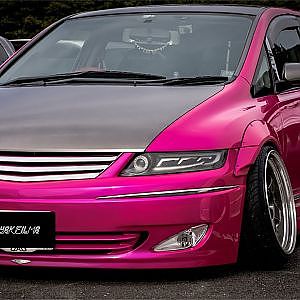 HONDA ODDYSEY PINK RB3 custom cinematic - ホンダ オデッセイ RB3 カスタム ピンク